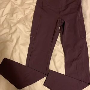 Lululemon full length eggplant colored leggings